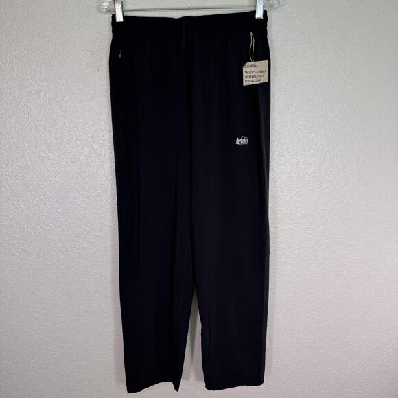REI Active Pursuits Pants Womens Small Athleisure Black UPF 50 Hiking Outdoors - Picture 1 of 11